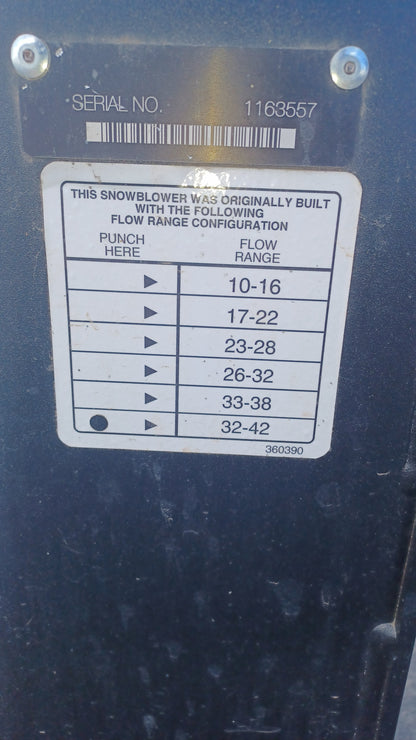 CERTIFIED USED2060 - 85" 3600HP SUMMIT SNOWBLOWER 32-42 GPM - $9,995 +FREIGHT
