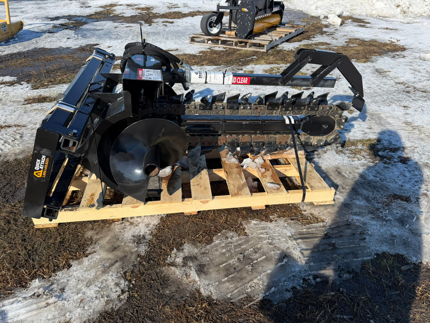 CERTIFIED USED1909 - 4' X 6" 50/50 BULLET TX-250 TRENCHER - WAS $9,995 + FREIGHT. NOW SAVE $800 & ONLY $199 FREIGHT