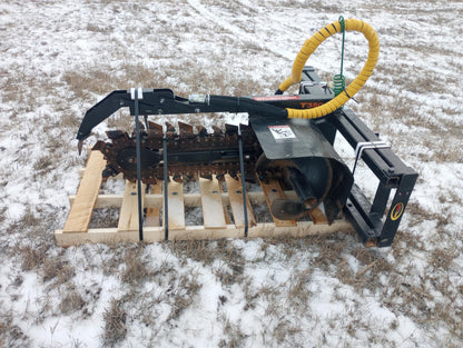 CERTIFIED USED1403 - T350 TRENCHER 3' X 6" WIDE BOOM 50/50 BULLET/CUP CHAIN - $8,995 +FREIGHT