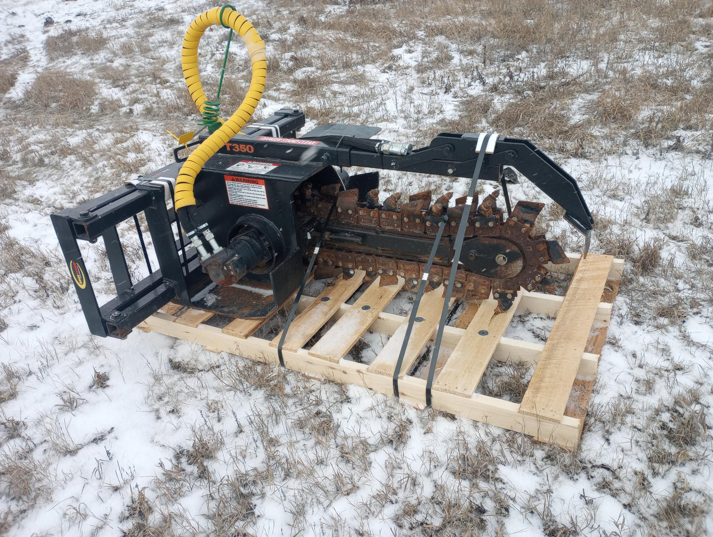 CERTIFIED USED1403 - T350 TRENCHER 3' X 6" WIDE BOOM 50/50 BULLET/CUP CHAIN - $8,995 +FREIGHT