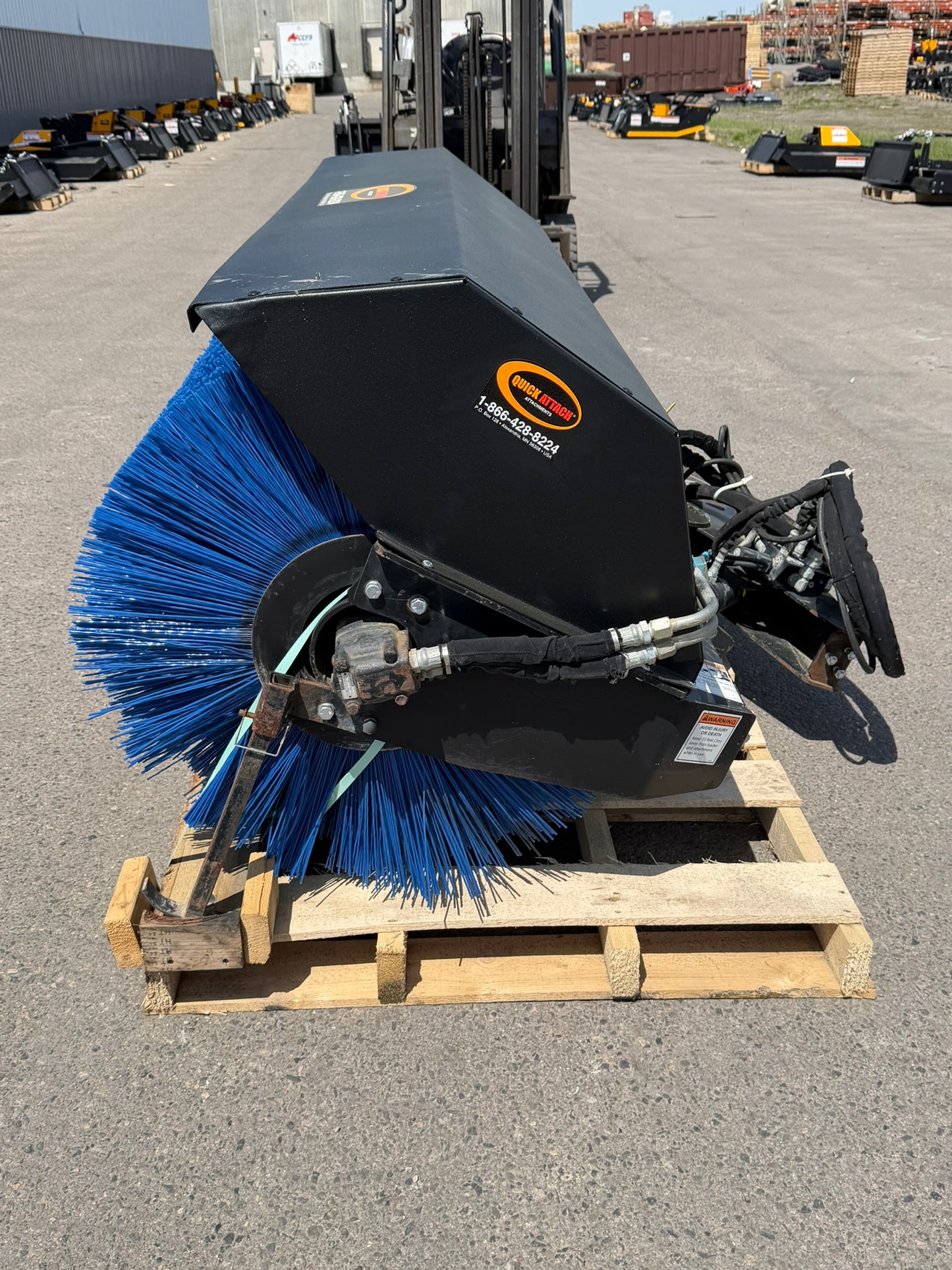 CERTIFIED USED1966 - 84" ANGLE BROOM-POLY W/HYDRAULIC - $5,595 +FREIGHT