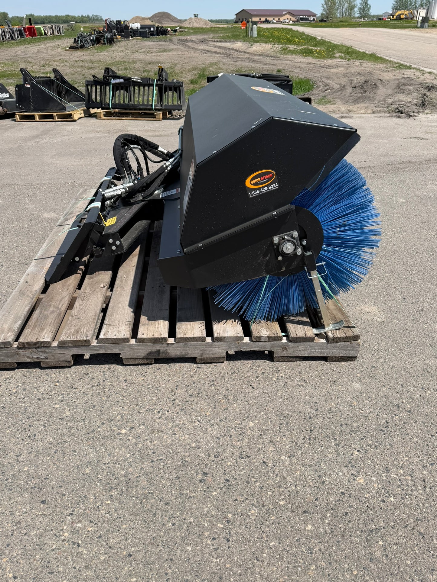 CERTIFIED USED2027 - 84" ANGLE BROOM-POLY W/HYDRAULIC - $6,495 +FREIGHT