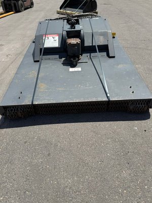 Large flatbed trailer on a concrete surface