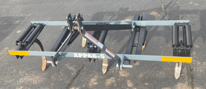 Tow bar on a cracked asphalt surface