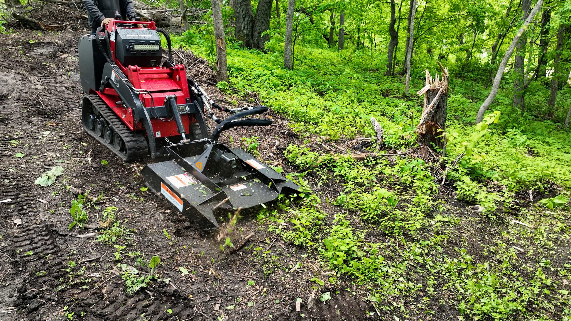 The Brush Buster Mini - Mini Skid Steer Brush Cutter/Mower