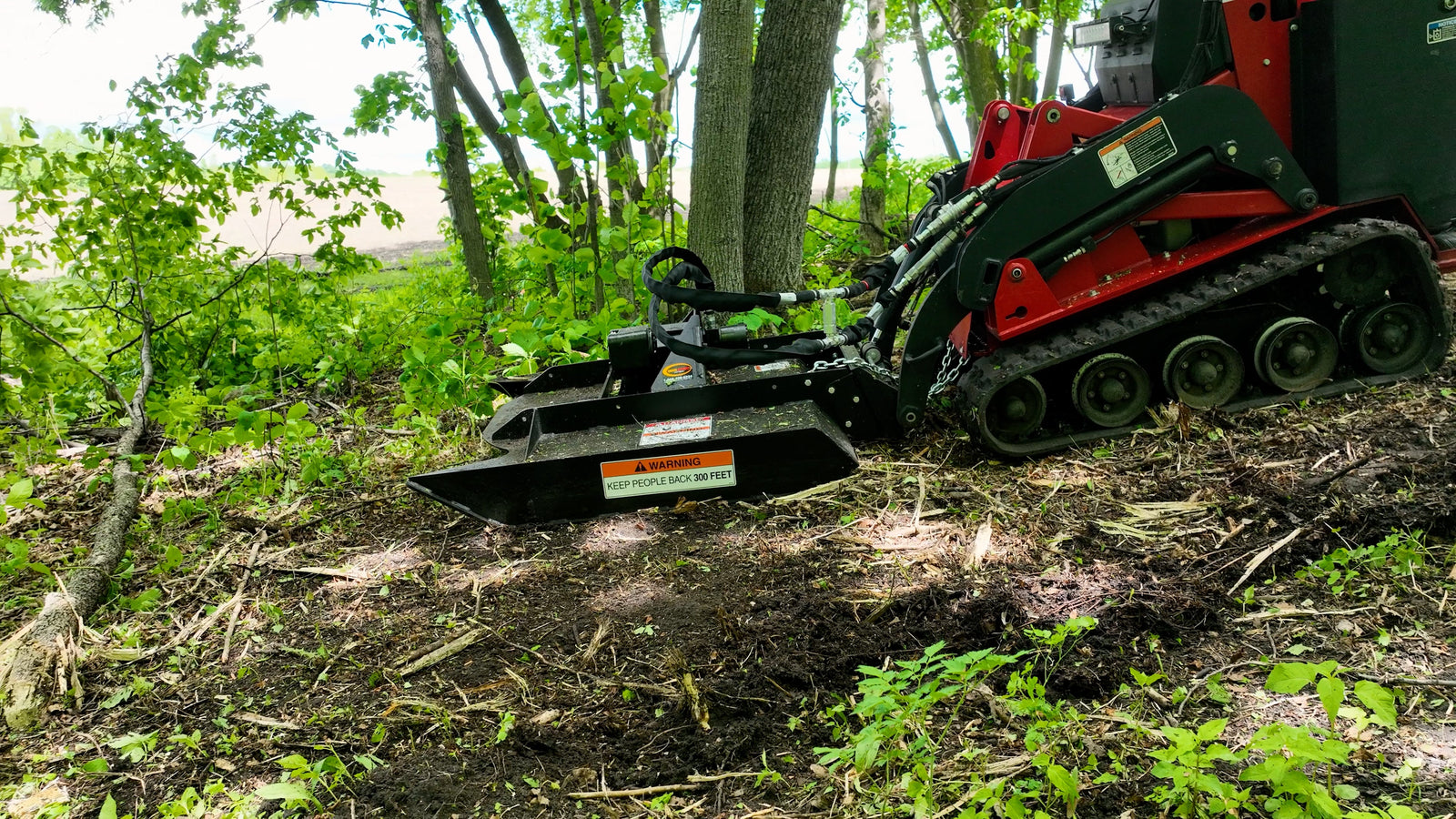 Industrial Mini Skid Steer Brush Cutter/Brush Mower- The Brush Buster