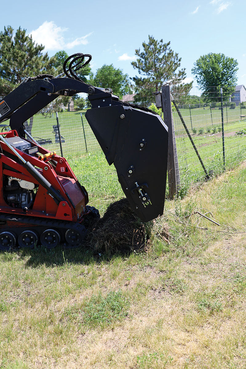 Mini Skid Steer Landscape Rake | The Stone Dawg Mini – Quick Attach