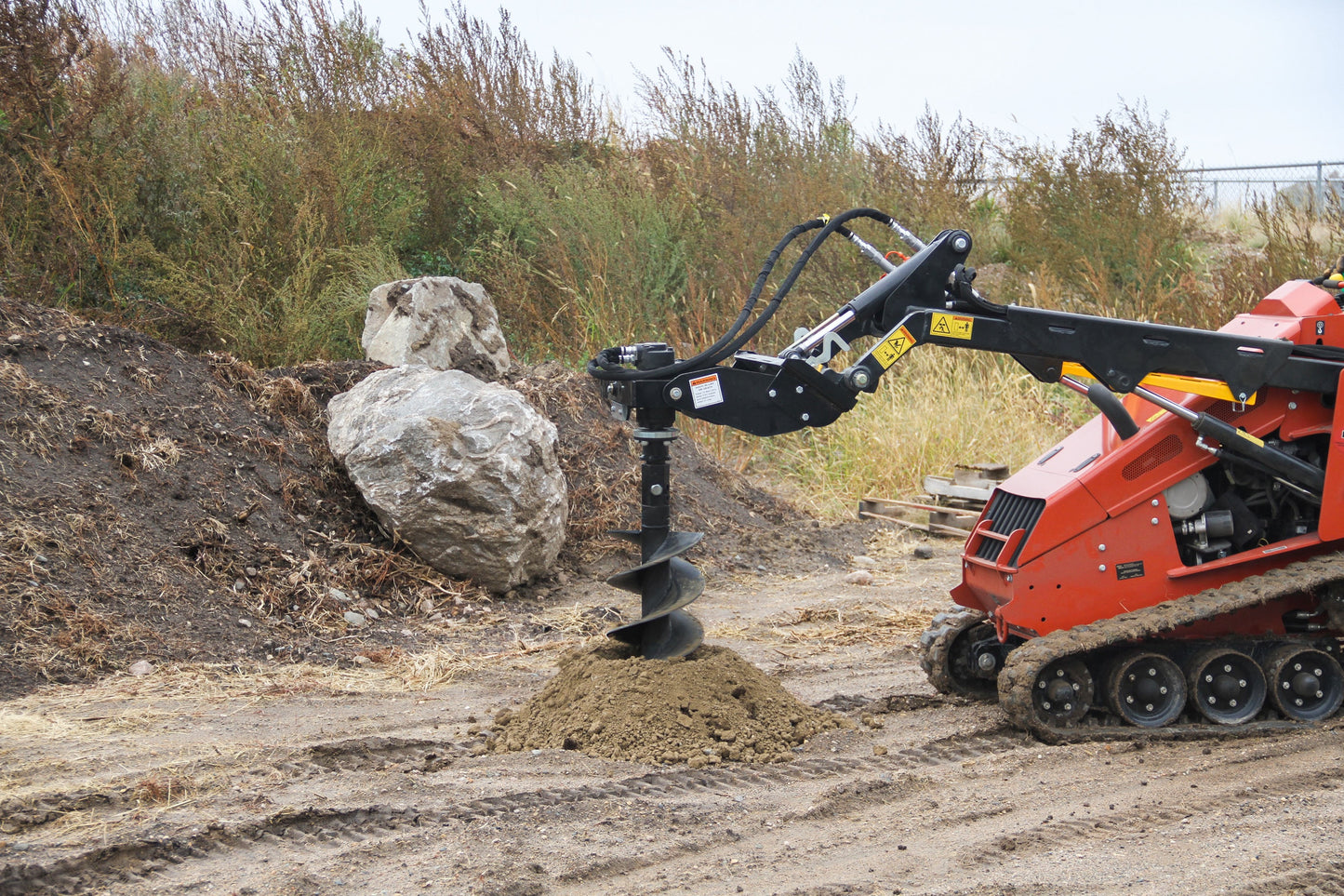 Reverse rotation cleans the bit with ease