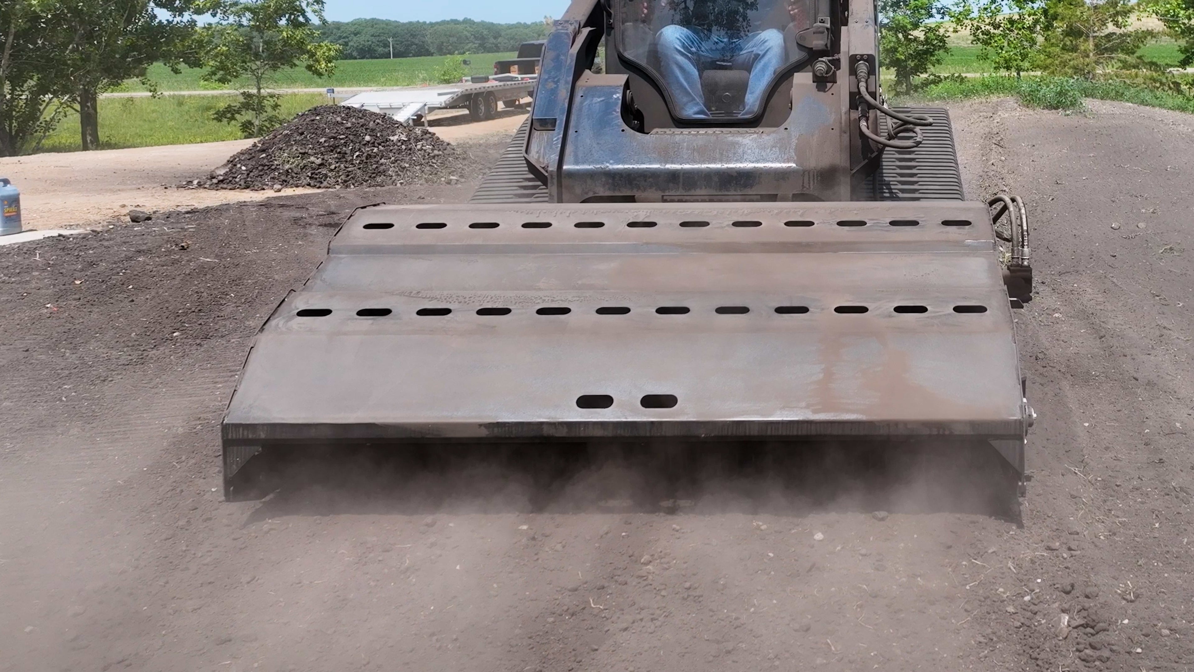 Skid Steer Landscape Rake | Quick Attach | Rock Hound