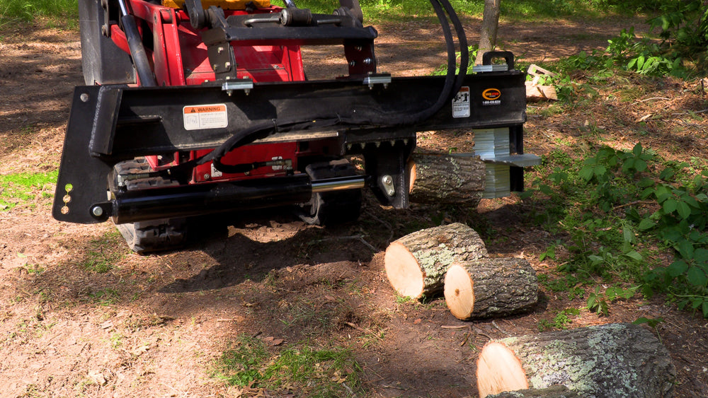 Log Splitter Implement Mini Skid Steer Log Splitter | The Quick Split Mini