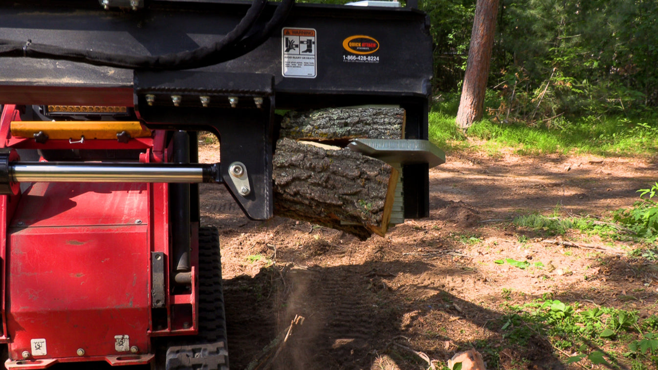 Mini Skid Steer Log Splitter | The Quick Split Mini – Quick Attach