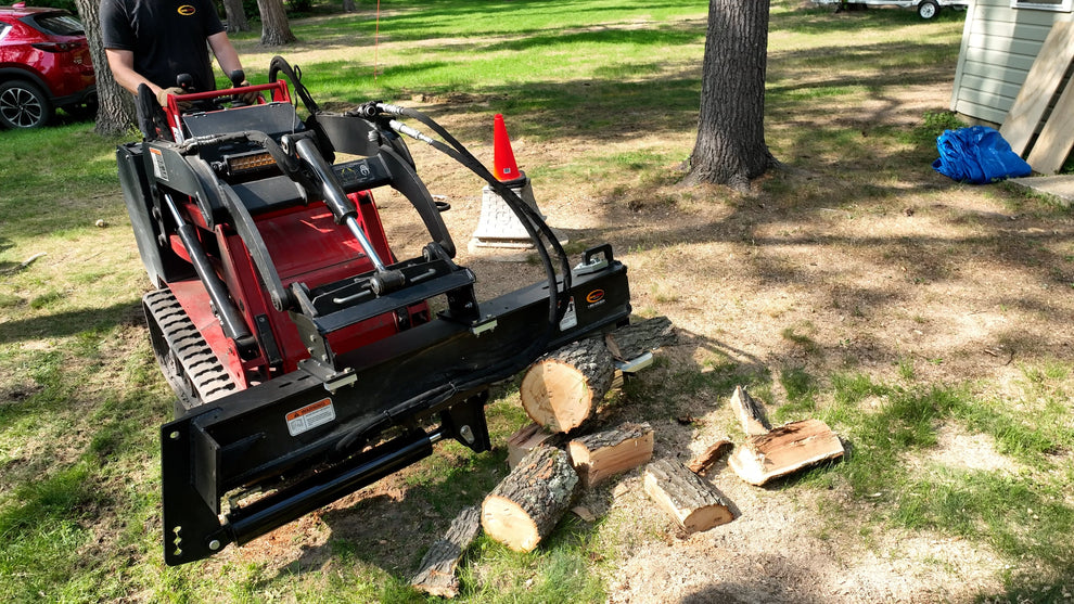 Mini Skid Steer Log Splitter | The Quick Split Mini – Quick Attach