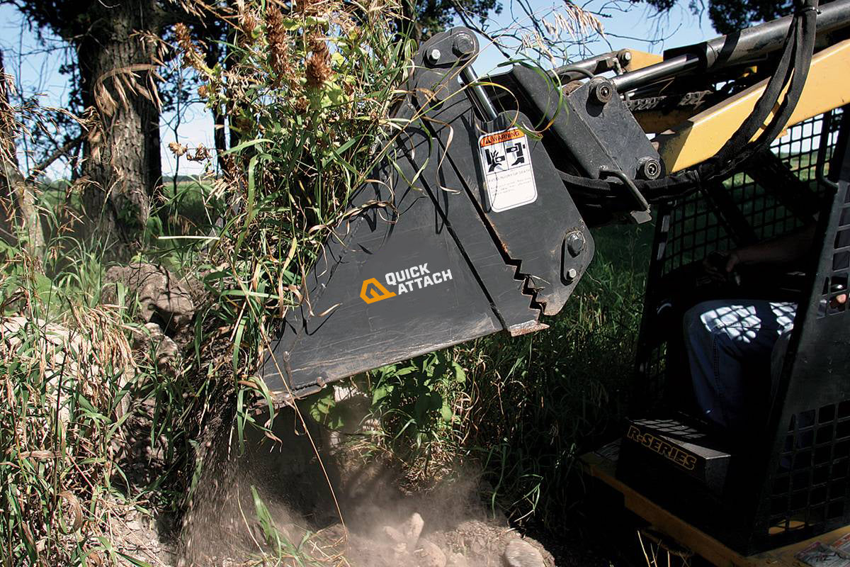 Quick Combo Bucket Mini - Industrial Mini 4-in-1 - Quick Attach