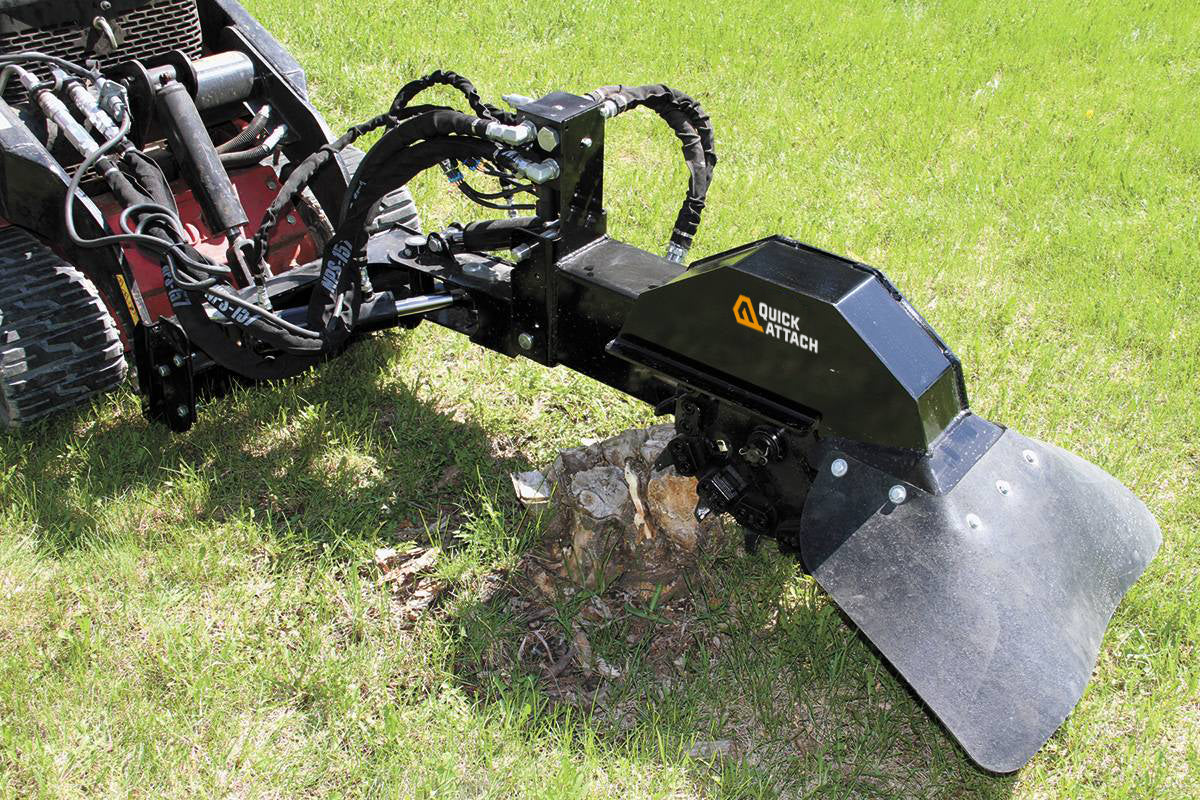 The Quick Stump-Away Mini - Mini Skid Steer Stump Grinder