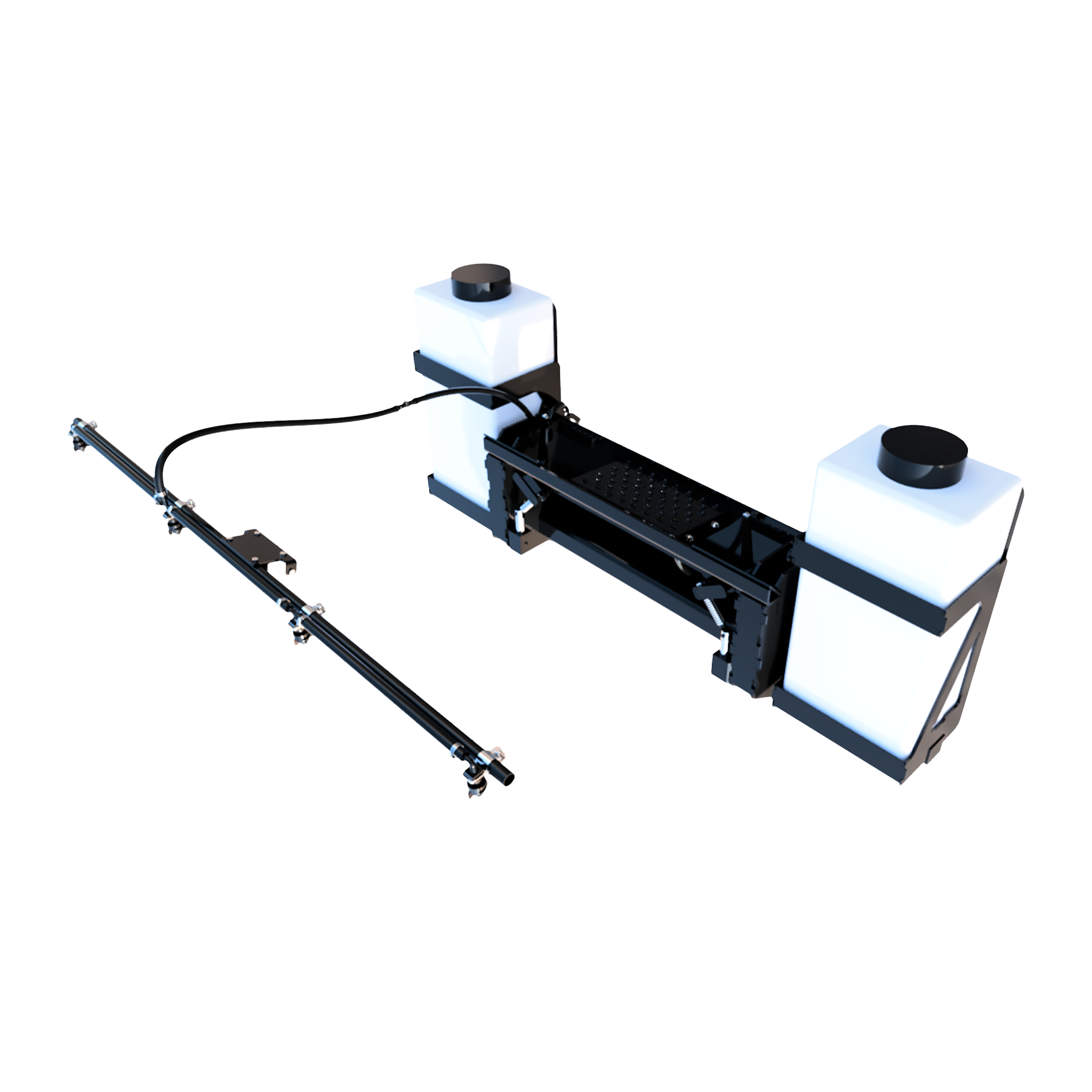 Skid steer sweepers brooms quick attach