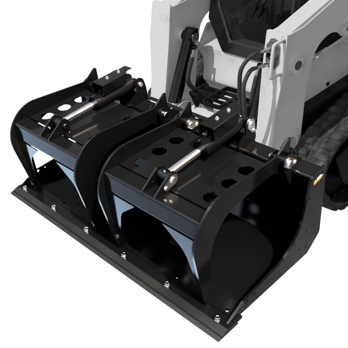 Quick Scrape-N-Grab | Skid Steer Solid Bottom Grapple Bucket