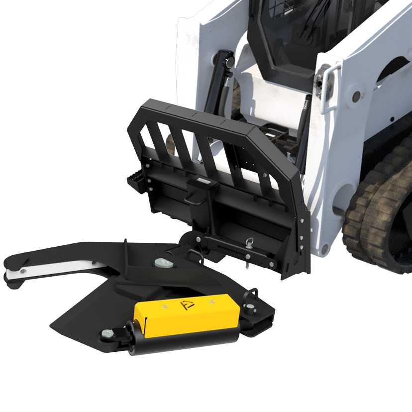 Skid steer tree shear attachment 