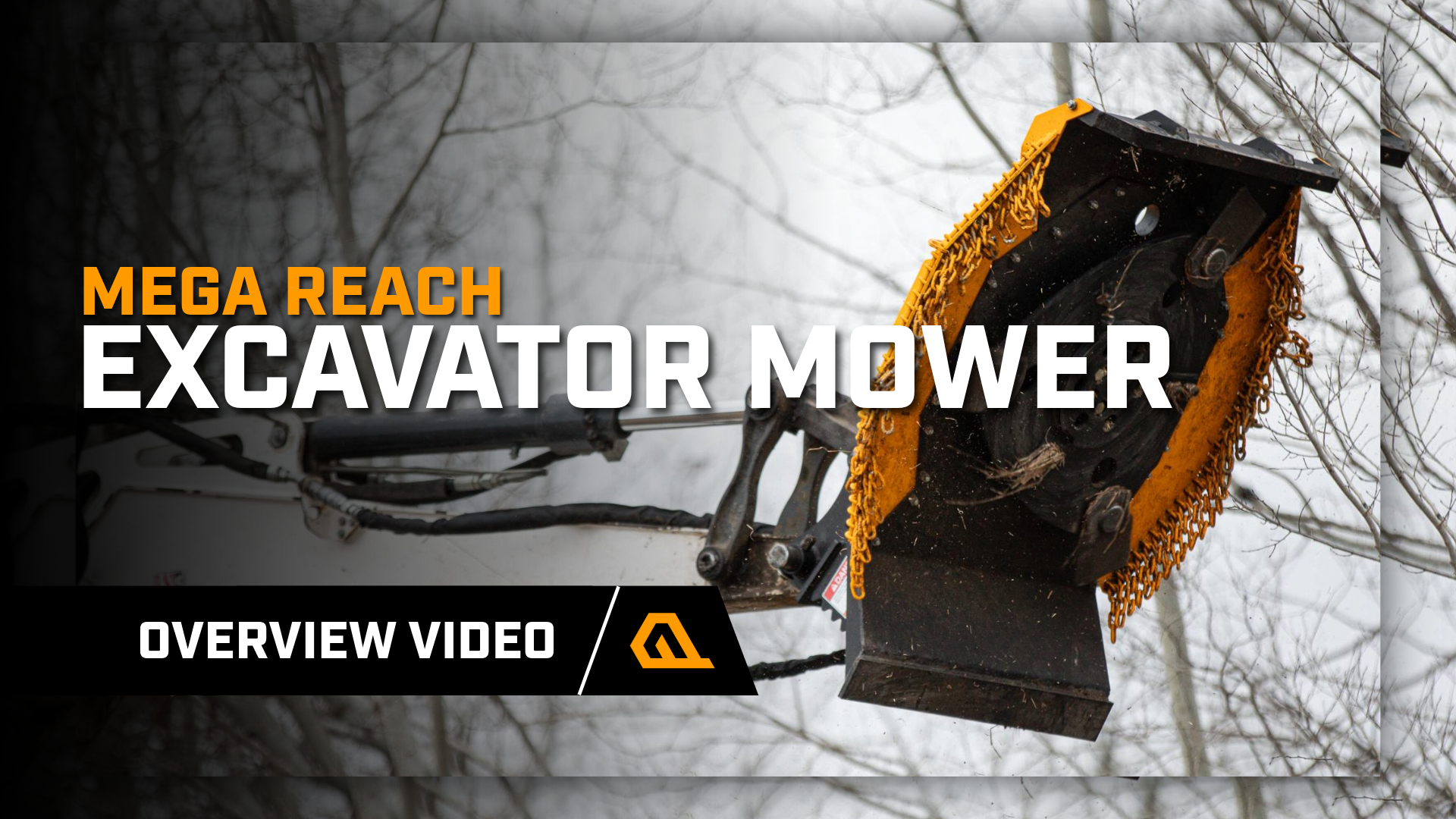 Mega Reach Excavator Mower Video