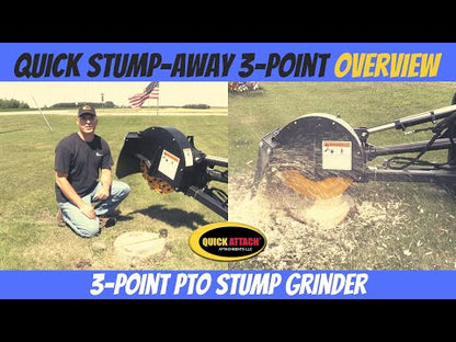 CERTIFIED USED1601 - 24" 3 POINT STUMP GRINDER W/EXTERNAL CONTROLS - $7,695 +FREIGHT