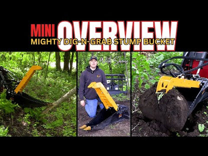 Mini Skid Steer Stump Bucket