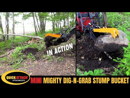 Mini Skid Steer Stump Bucket