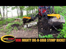 Mini Skid Steer Stump Bucket Grapple