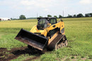 Rotates left or right up to 17° from the skid steer's horizontal centerline, with equal operation and speed when tilting in either direction